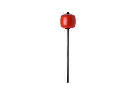 DANMAR - RED HARD WOOD BASSDRUMBEATER BLACK SHAFT